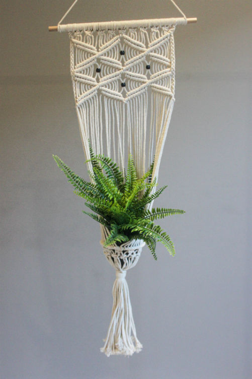 Percha (Cotton cord/wooden rod (Offwhite)) image